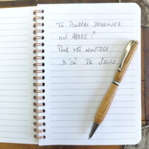 Stylo en bois de chene