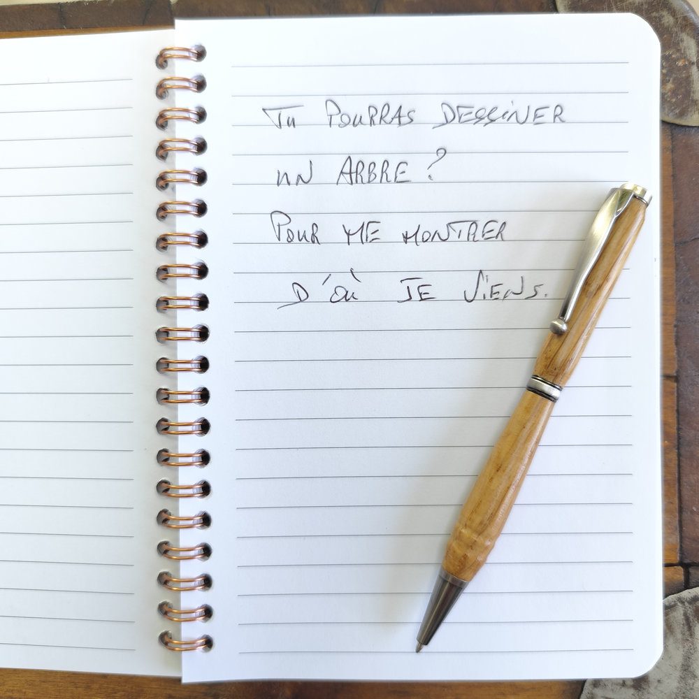 Stylo en bois de chene