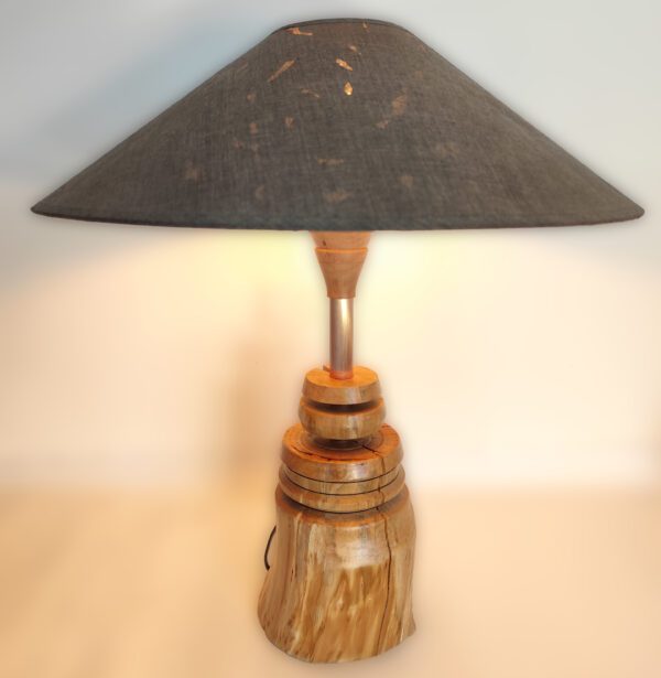 Lampe en Bois et Cuivre